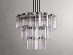 Delsie Reeded Glass Round Chandelier