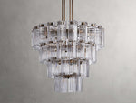 Delsie Reeded Glass Round Chandelier