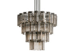 Delsie Reeded Glass Round Chandelier