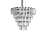 Delsie Reeded Glass Round Chandelier
