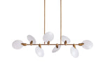 Lyla Foliated Vein Linear Chandelier