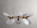Lyla Foliated Vein Round Chandelier