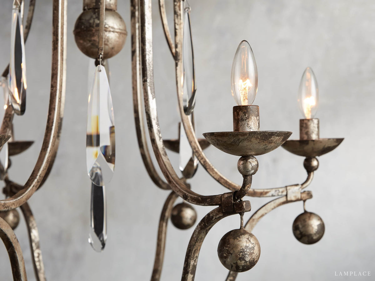 Bonita Dramatic Lacquer Frame Chandelier