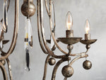Bonita Dramatic Lacquer Frame Chandelier