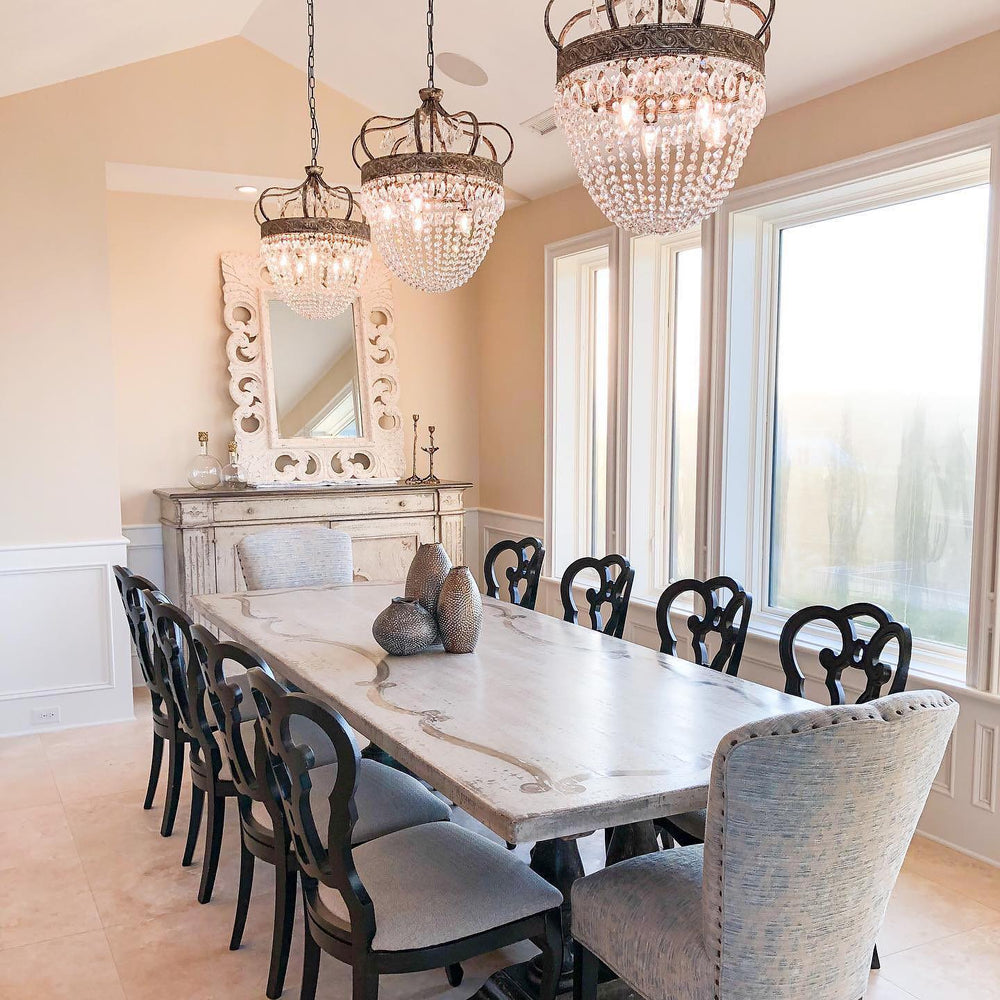 Fotini Patina Crown Round Chandelier