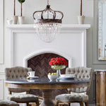 Fotini Patina Crown Round Chandelier