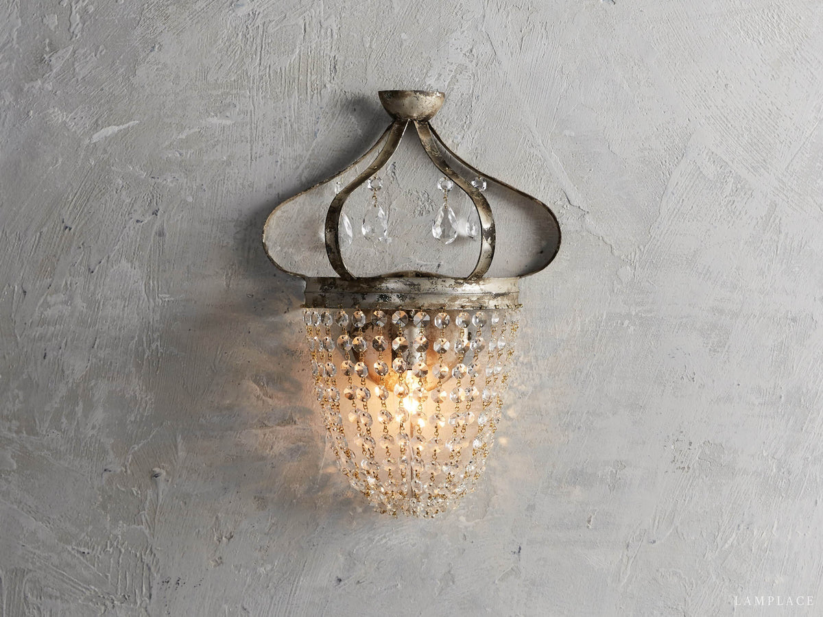 Fotini Patina Crown Wall Sconce