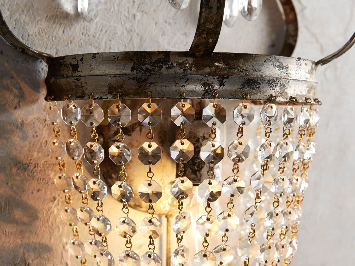 Fotini Patina Crown Wall Sconce