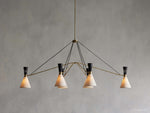 Ramsey Fabric Vintage Linear Chandelier