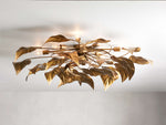 Ninfea Antiqued Leaves Flush Mount