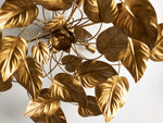Ninfea Antiqued Leaves Flush Mount