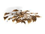 Ninfea Antiqued Leaves Flush Mount
