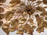 Ninfea Antiqued Leaves Flush Mount