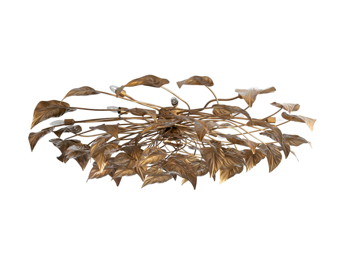 Ninfea Antiqued Leaves Flush Mount