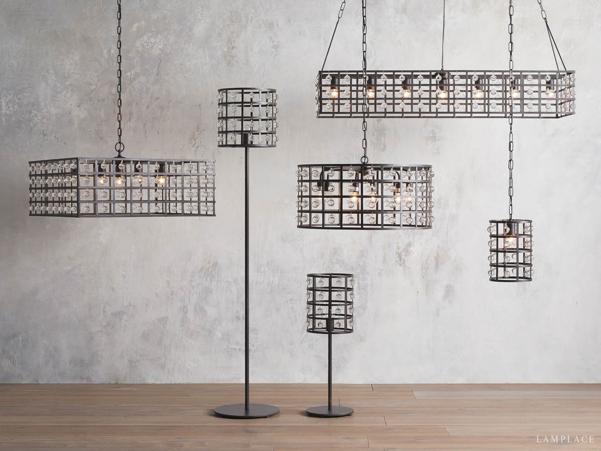 La Cage Astral Forge Rectangular Chandelier