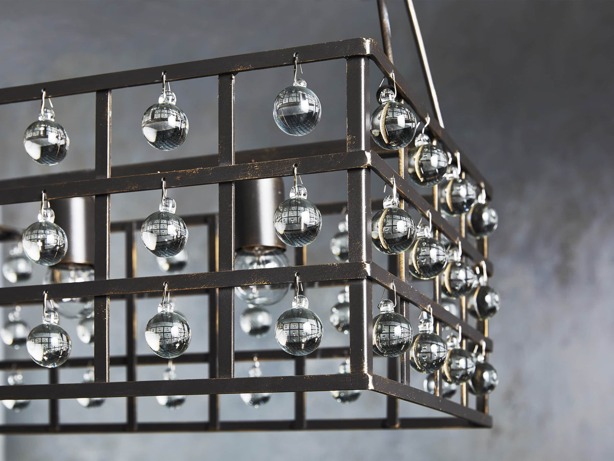 La Cage Astral Forge Rectangular Chandelier