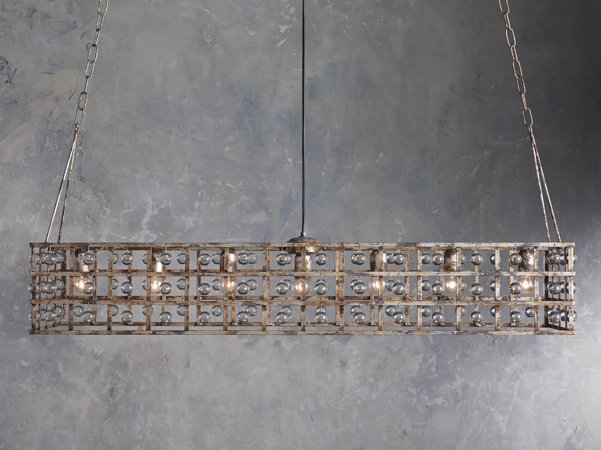La Cage Astral Forge Rectangular Chandelier