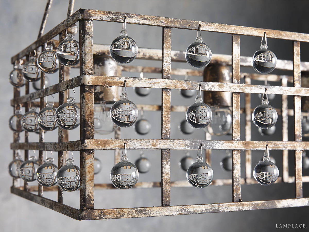 La Cage Astral Forge Rectangular Chandelier