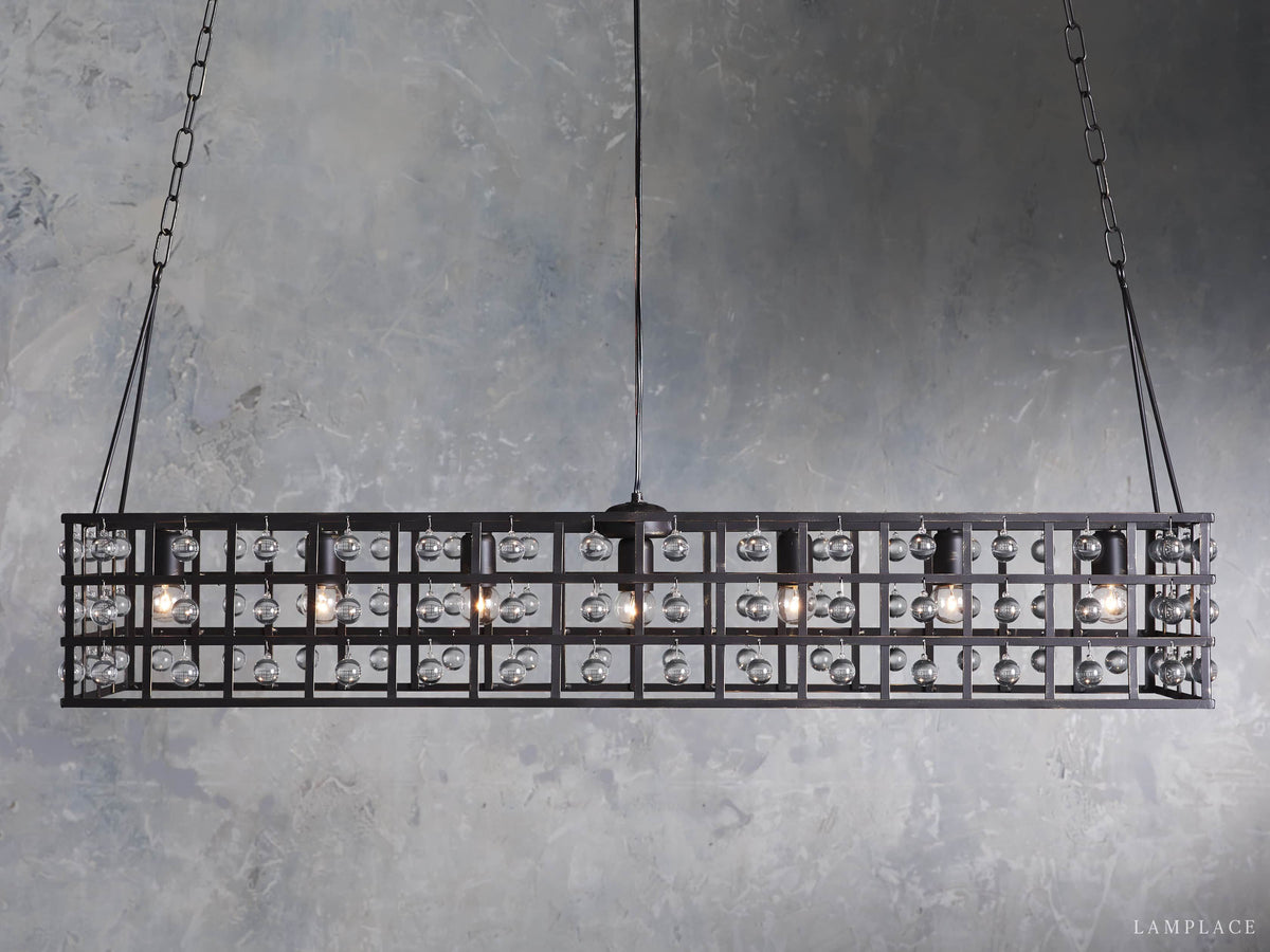La Cage Astral Forge Rectangular Chandelier