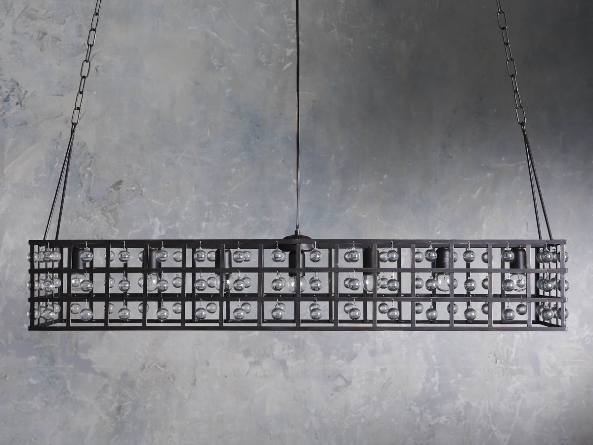 La Cage Astral Forge Rectangular Chandelier