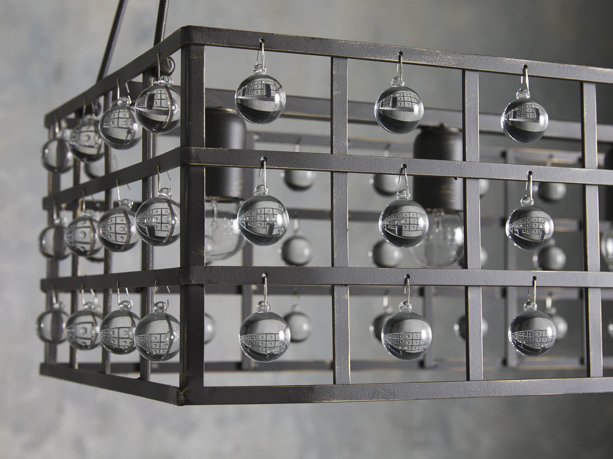 La Cage Astral Forge Rectangular Chandelier