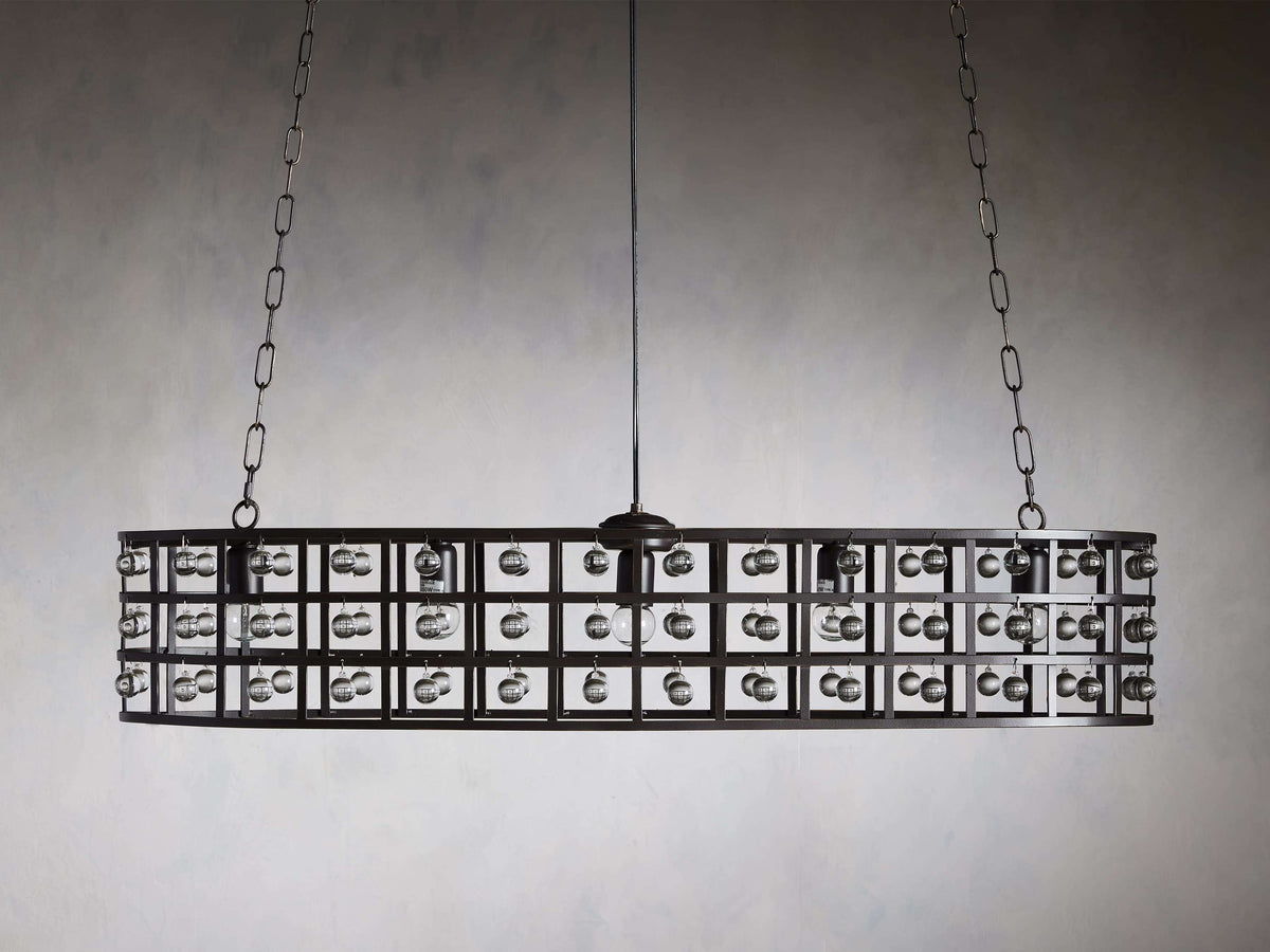 La Cage Astral Forge Oval Chandelier