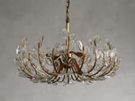 Adela Floral Crystal Round Chandelier