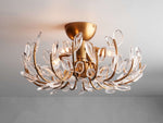 Adela Floral Crystal Flush Mount
