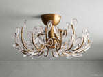 Adela Floral Crystal Flush Mount