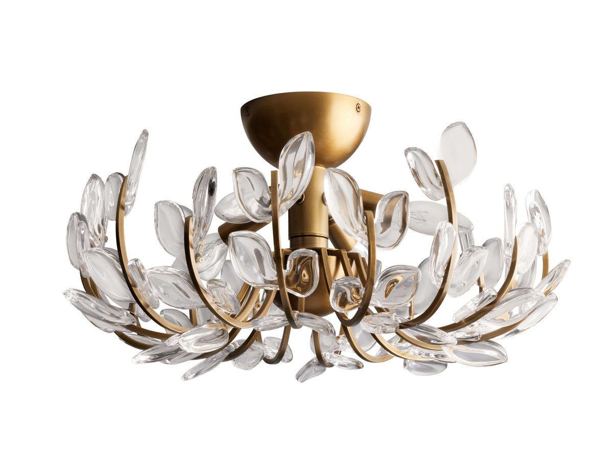 Adela Floral Crystal Flush Mount