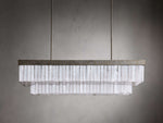 Cameron Selenite Crystal Rectangular Chandelier