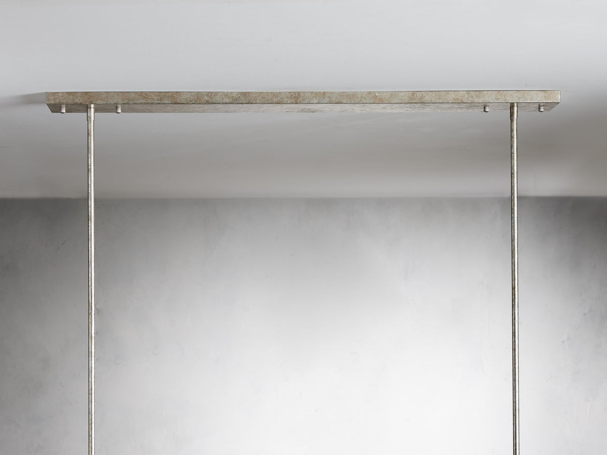 Cameron Selenite Crystal Rectangular Chandelier