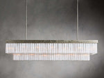 Cameron Selenite Crystal Rectangular Chandelier