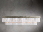 Cameron Layered Selenite Rectangular Chandelier