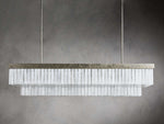 Cameron Selenite Crystal Rectangular Chandelier
