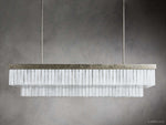 Cameron Layered Selenite Rectangular Chandelier