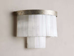Cameron Selenite Crystal Wall Light