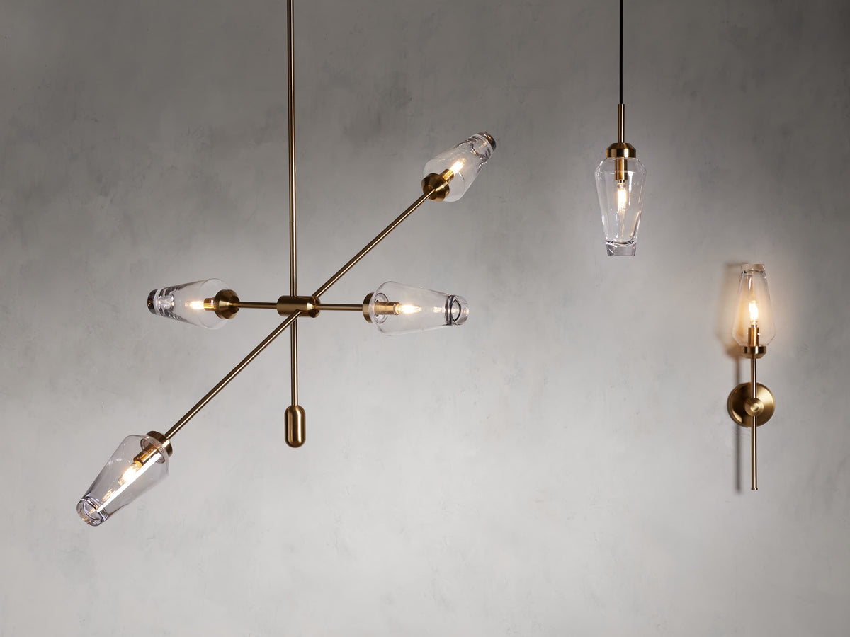 Arrow Minimal Focal Pendant Light