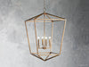 Garnet Hand Forged Cage Chandelier