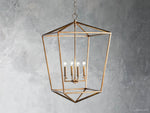Garnet Hand Forged Cage Chandelier