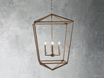 Garnet Hand Forged Cage Chandelier