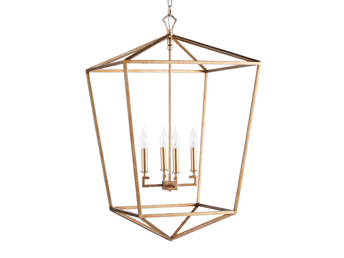Garnet Hand Forged Cage Chandelier