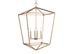 Garnet Hand Forged Cage Chandelier