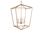 Garnet Hand Forged Cage Chandelier
