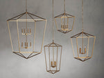 Garnet Hand Forged Cage Chandelier