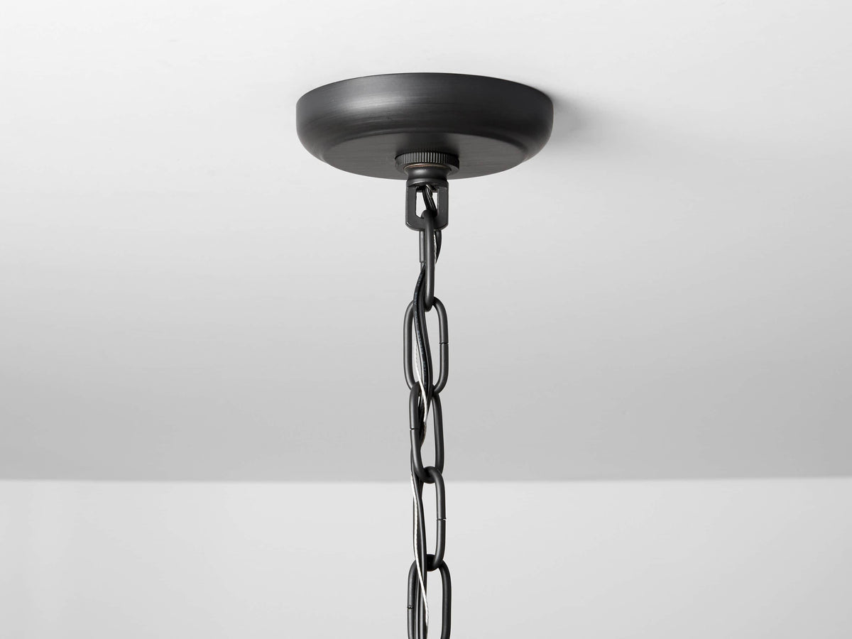Garnet Hand Forged Cage Chandelier