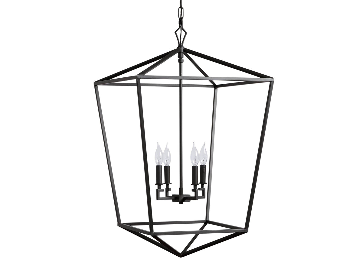 Garnet Hand Forged Cage Chandelier
