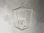 Garnet Hand Forged Cage Chandelier