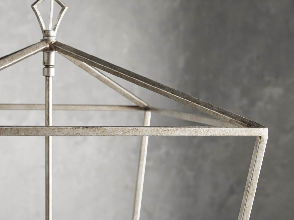 Garnet Hand Forged Cage Chandelier