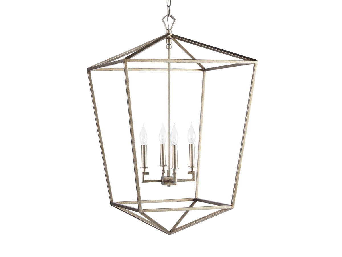 Garnet Hand Forged Cage Chandelier